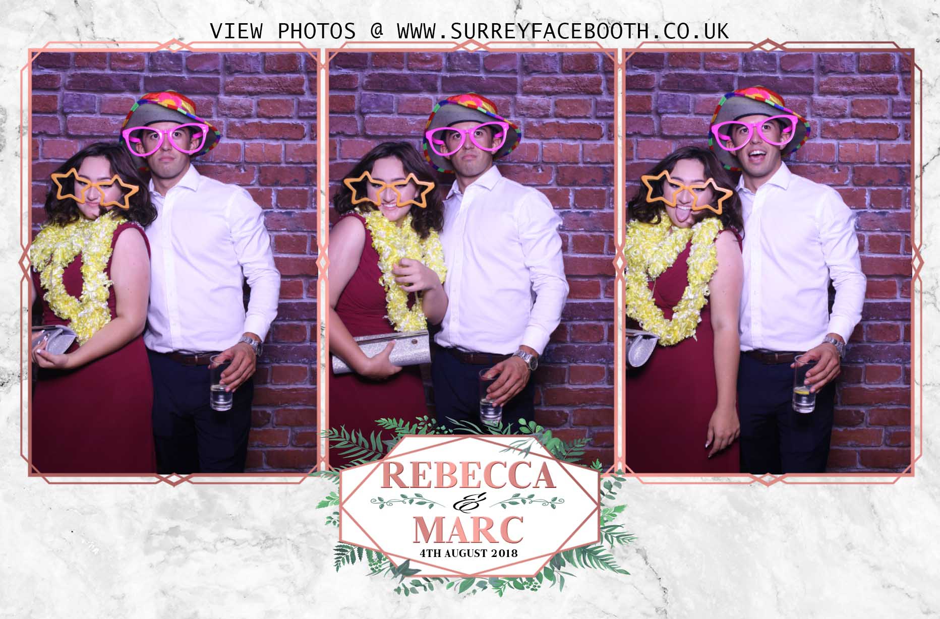 Rebecca & Marc's Wedding | View more photos from the event at galleries.surreyfacebooth.co.uk/u/Surrey-FaceBooth/Rebecca-Marcs-Wedding